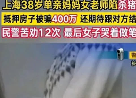 38岁女老师深陷杀猪盘，被骗400万仍想和骗子结婚，民警苦劝无果